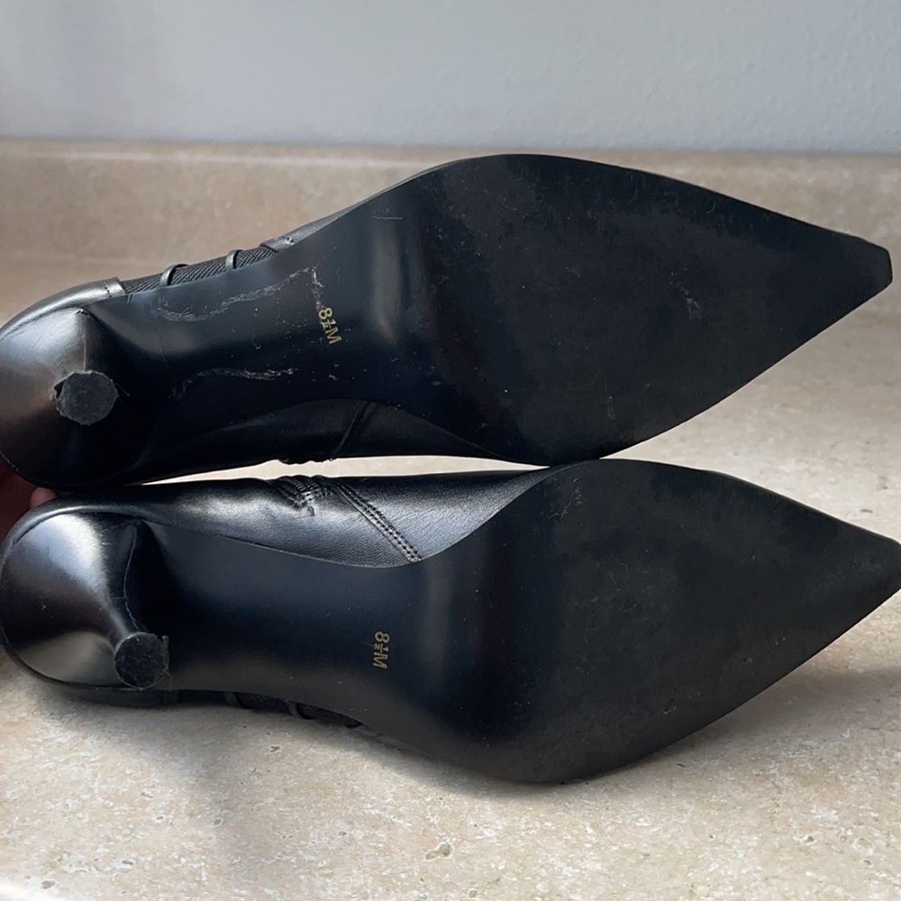 Ann Marino Pointed Lace Booties - Picture 5 of 9